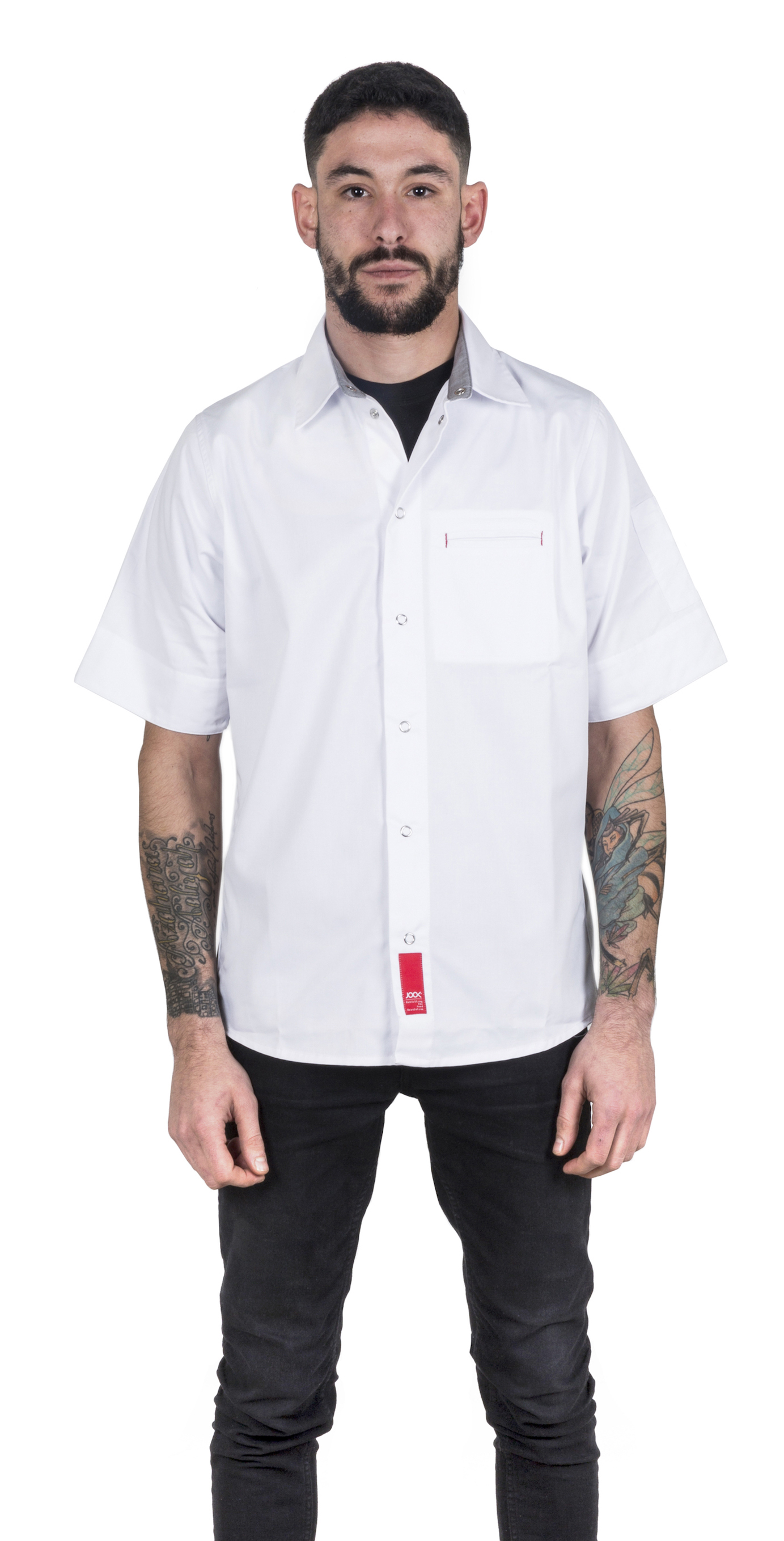 White modern chef jacket